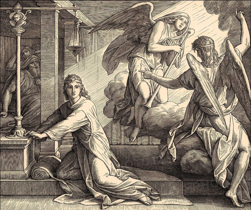 God Calls Samuel, Old Testament, by Julius Schnorr von Carolsfeld