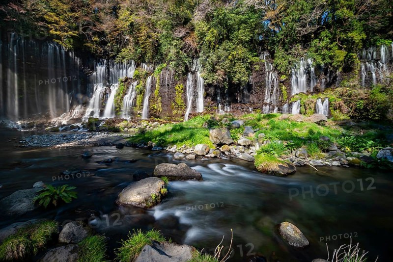 Shiraito Waterfall, long exposure, Fuji-Hakone-Izu National Park, Yamanashi Prefecture, Japan
