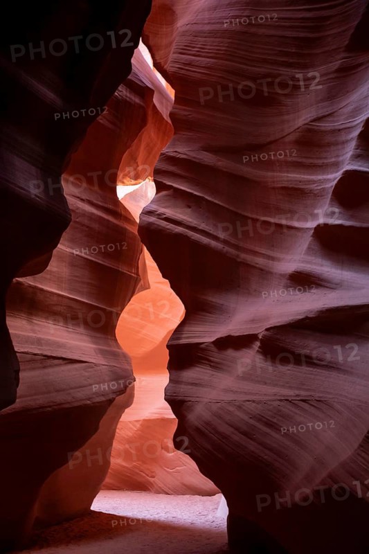 Page, Arizona - Upper Antelope Canyon, one of several scenic slot canyons on the Navajo Nation