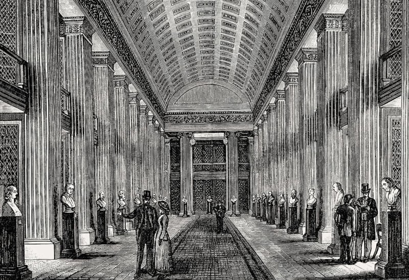 The Library Hall, University, Edinburgh, Scotland, 19th century