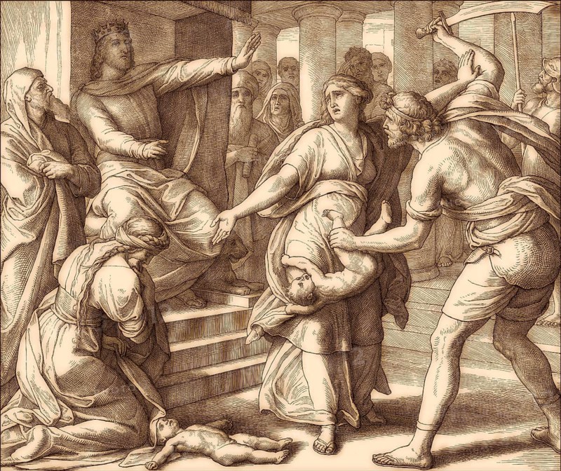 The Judgment of Solomon, Old Testament, by Julius Schnorr von Carolsfeld