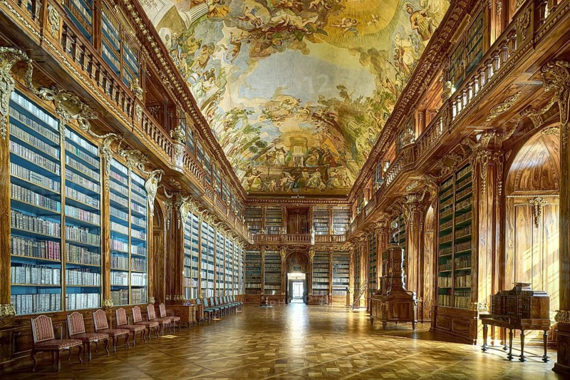 The Srtrahov Library in Prague, Czech Republic, Prague