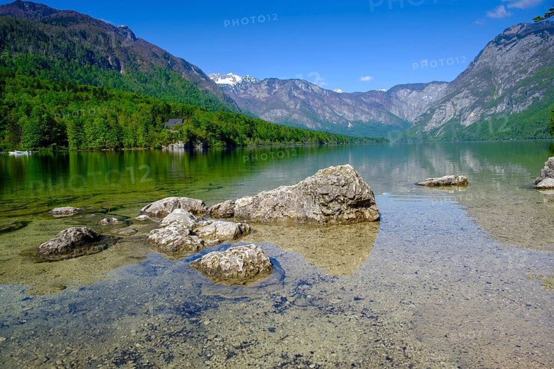 Bohinjsko jezero, Lake Bohinj, Upper Carniola, Slovenia