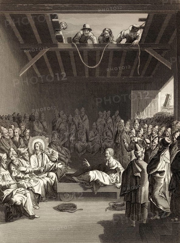 Healing the paralytic at Capernaum, 1853, digitally restored