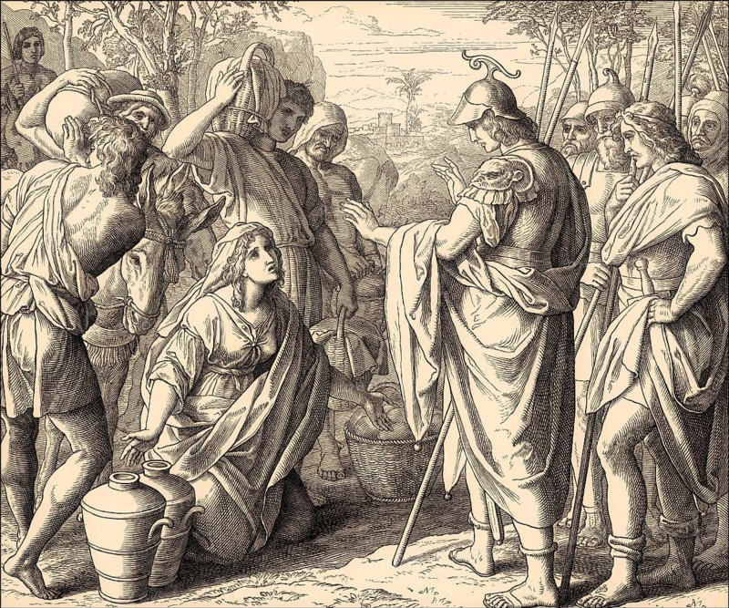 David and Abigail, Old Testament, by Julius Schnorr von Carolsfeld