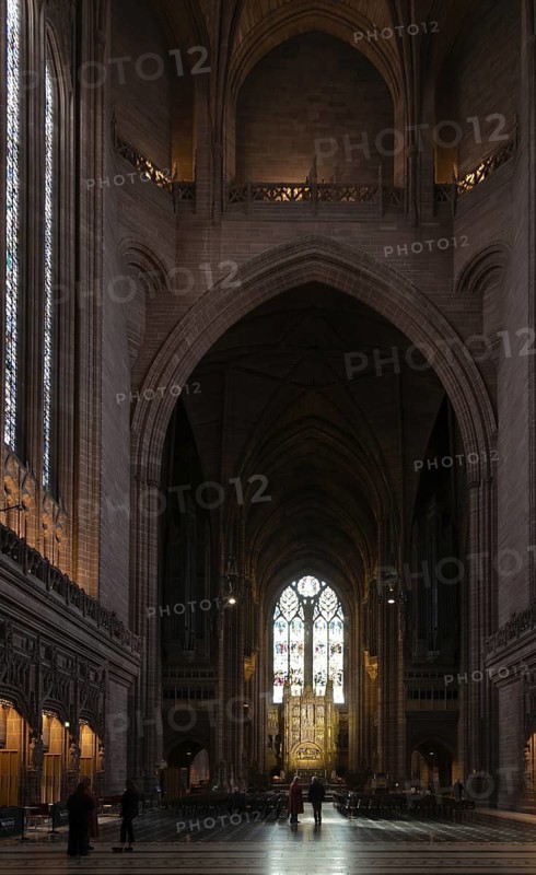 Interior of Anglican Cathedral Church of Christ in Liverpool, Liverpool cathedral, Liverpool, England, UK