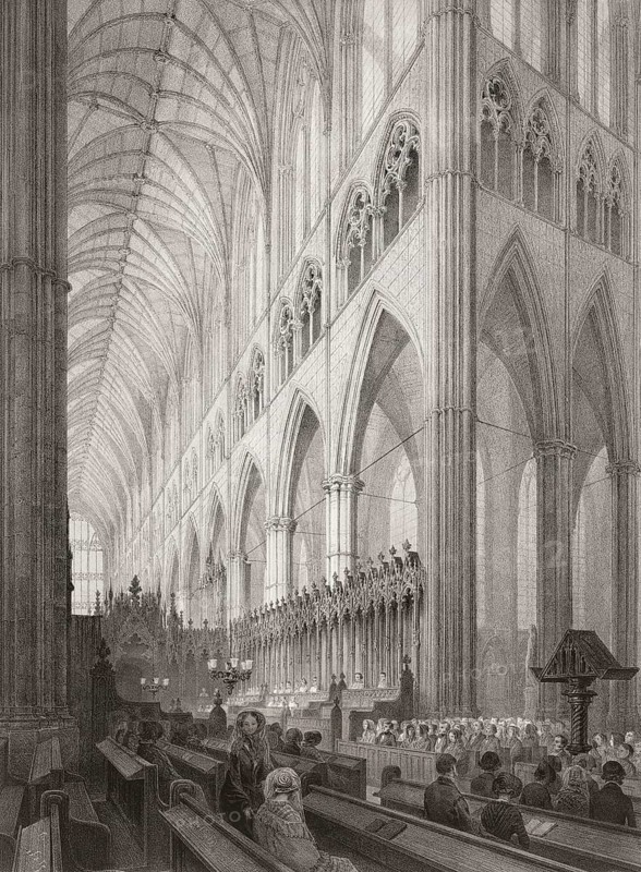 Westminster Abbey, London, England, 19th century