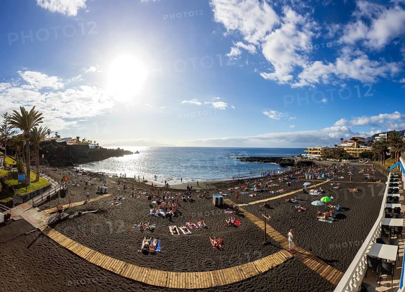 Las Arenas beach in Puerto de Santiago, Atlantic Ocean, Tenerife, Canary Islands, Spain