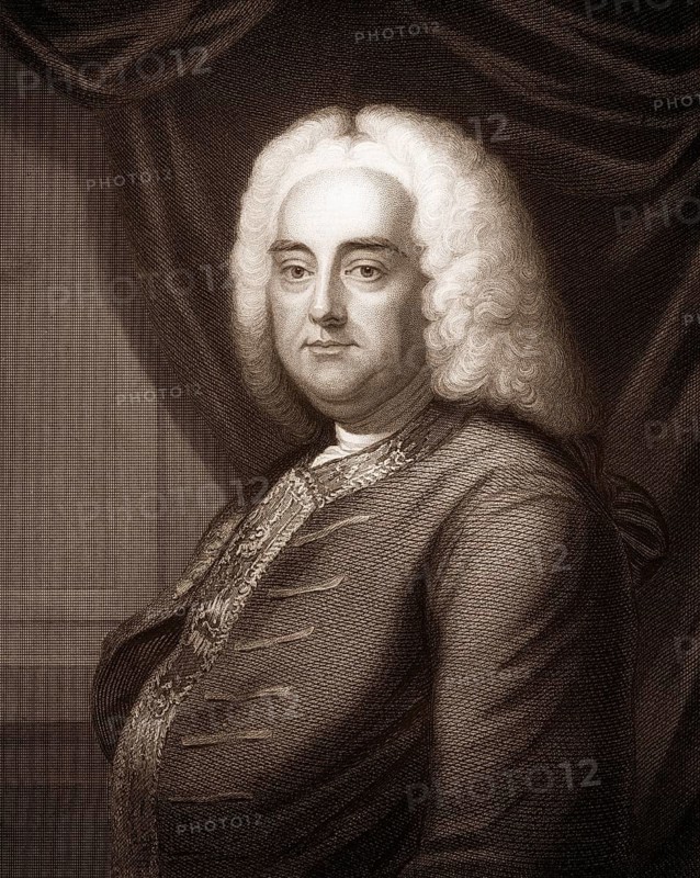 George Frederick Handel or George Frideric Handel, 1685 - 1759, a German-British composer of the Baroque, Georg Friedrich Händel oder George Frideric Handel, 1685 - 1759, ein deutsch-britischer Komponist des Barock