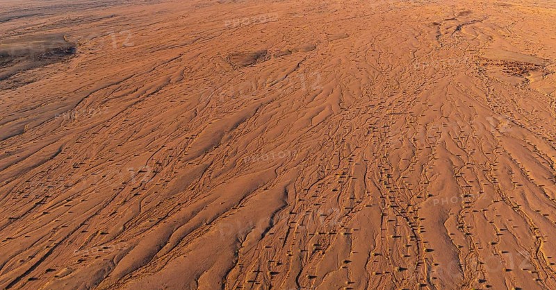 Aerial view of desert landscape structure, Erongo, Damaraland, Namibia