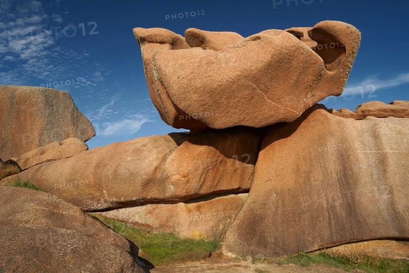 Rocks at the Cote de Rose Granite, Brittany, France