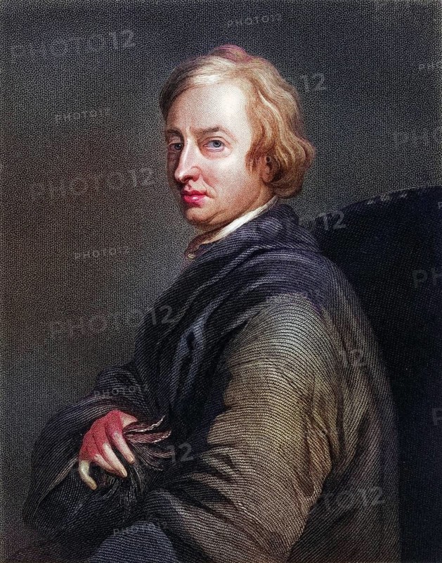 John Dryden 1631-1700, English poet, playwright and literary critic. From the book Gallery of Portraits, published in 1833, Historical, digitally restored reproduction from a 19th century original, Record date not stated