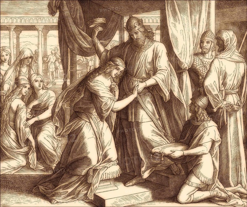 The Coronation of Esther, Old Testament, by Julius Schnorr von Carolsfeld