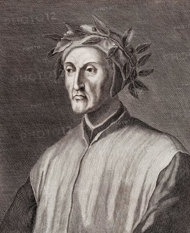 Dante Alighieri, 1265, 1321, Italian poet and philosopher