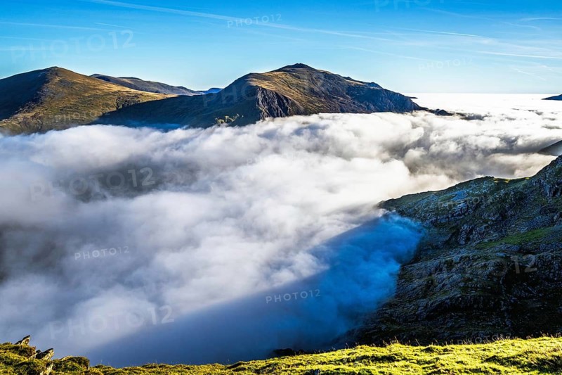 Snowdon Massif, Snowdon Range, Snowdonia, North Wales, UK