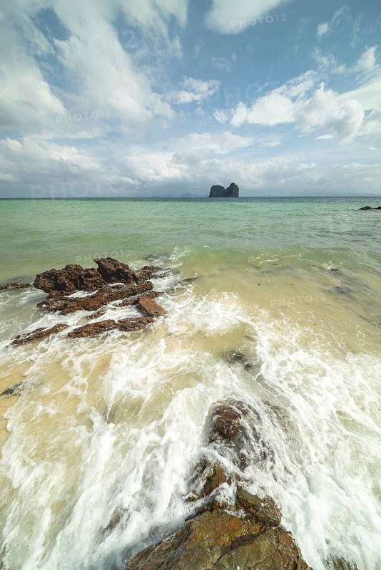 On the beach of Koh Ngai Island, Andaman Sea, Satun Province, Southern Thailand, Thailand