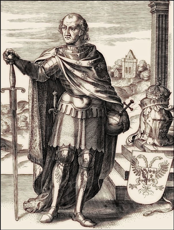 Charles the Bald, 823 – 877, emperor of the Carolingian Empire