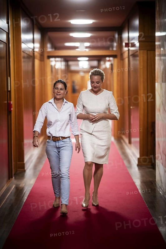 Julija Borissowna Nawalnaja, Russian human rights activist and widow of the Russian opposition leader and dissident Alexei Nawalny, photographed in Berlin, 22 August 2024 during a visit to Annalena Bärbock (Alliance 90/The Greens), Federal Foreign Minister, at the Federal Foreign Office