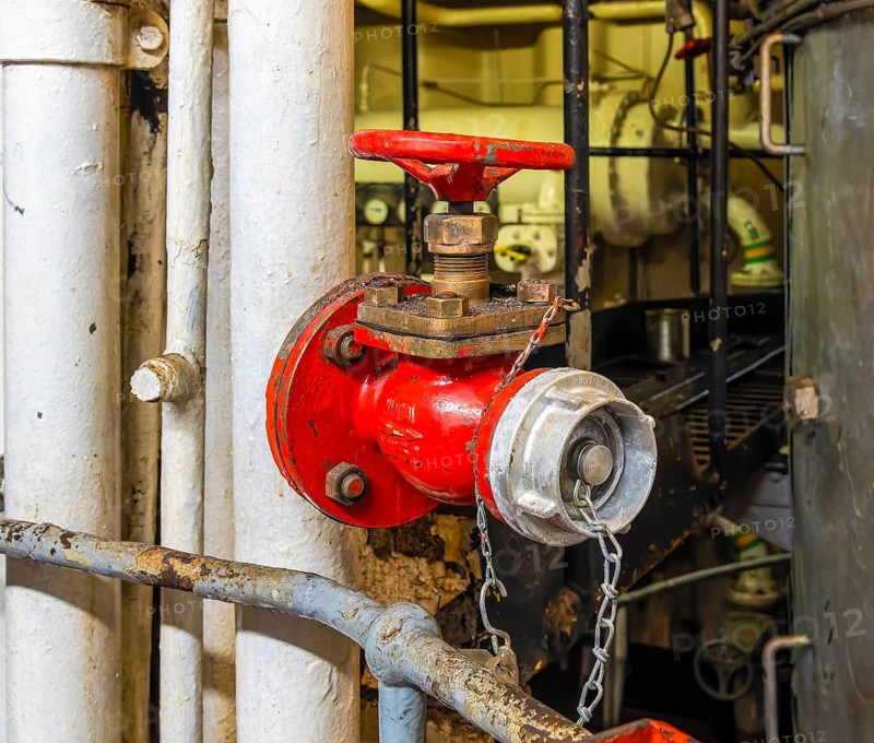Detailed photos from the engine room of the former freighter Cap San Diego, museum ship in the Port of Hamburg, Sankt Pauli Landungsbrücken, Hamburg, Germany