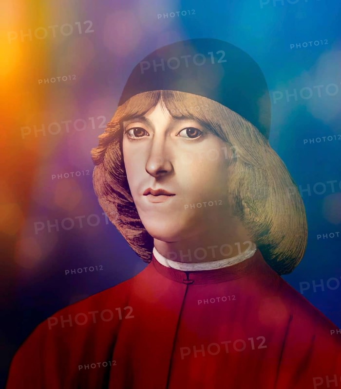 Piero di Lorenzo de' Medici, 1472 – 1503, ? lord of Florence from 1492 until 1494, digital edited according to a painting by Domenico Ghirlandaio
