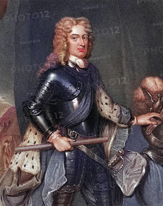 John Churchill, 1st Duke of Marlborough, 1650-1722, Imperial Prince, English General. From the book Lodges British Portraits, published in 1823, Historical, digitally restored reproduction from a 19th century original, Record date not stated