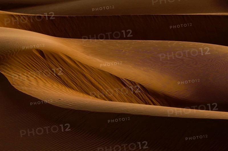 Sand dunes in the desert of Oman near A'Sharqiyah Sands