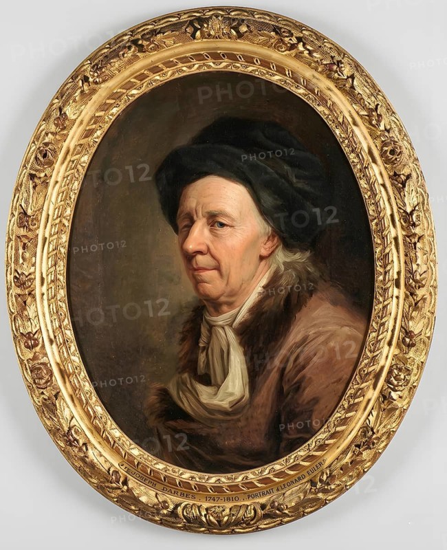 Portrait of Leonhard Euler, mathematician, physicist, astronomer, geographer and engineer, historical figure, digitally edited