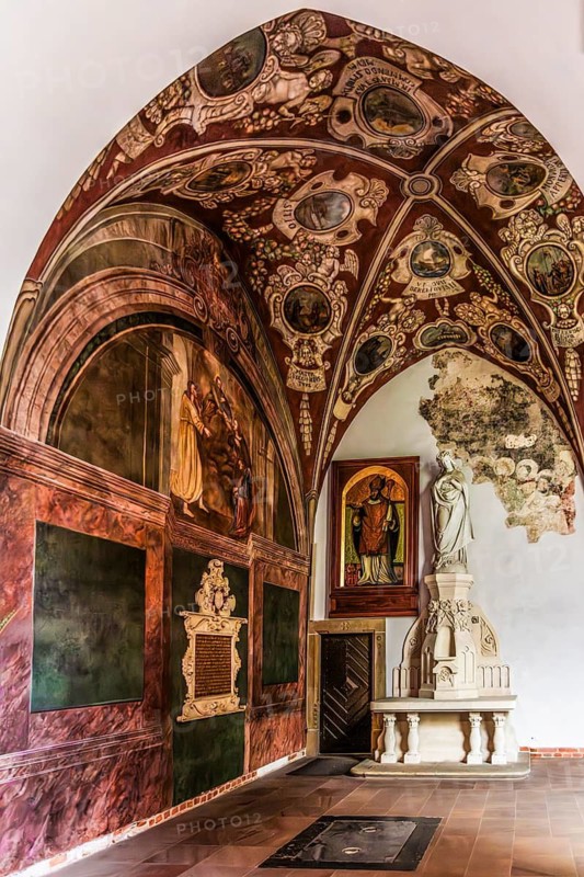 Cloister, Franciscan Church, 1249, Krakow, Poland