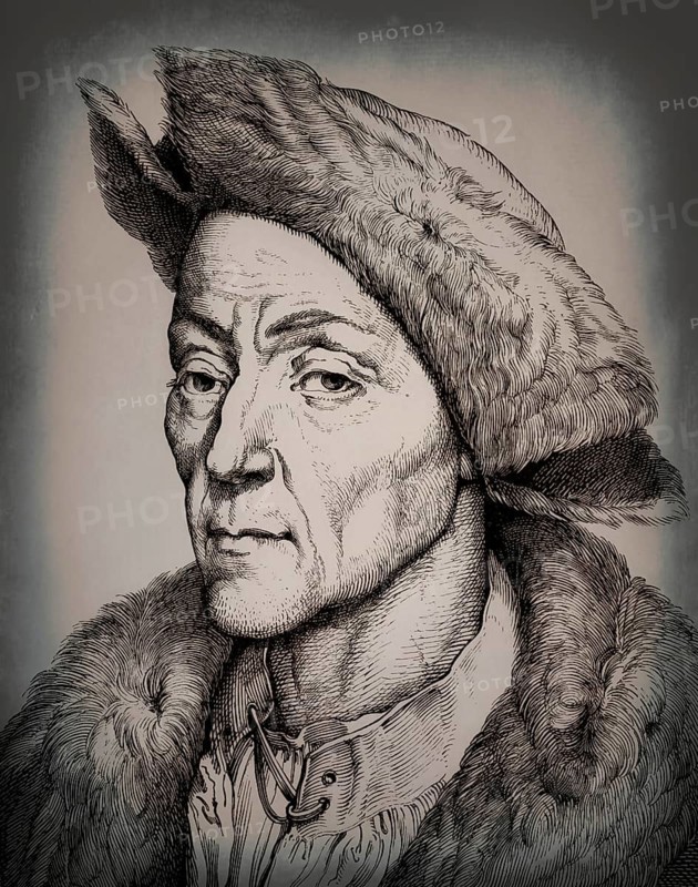Portrait of Jakob Fugger, 1459, 1525, German businessman, digitally edited