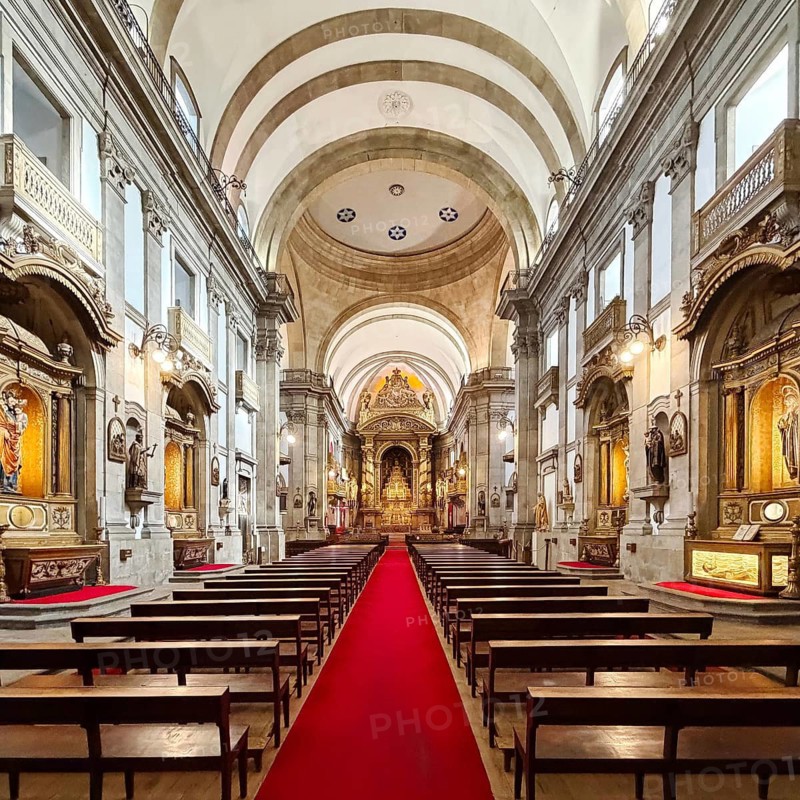 Igreja da Santíssima Trindade, Church of the Holy Trinity, its architect Carlos Amarante is also buried in the church, Porto, Portugal