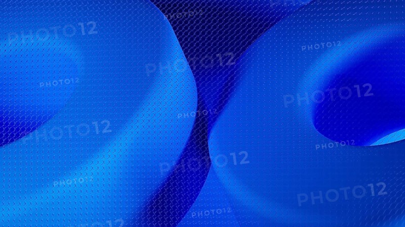 This abstract design showcases a 3D structure in shades of blue, perfect for creating a tech-savvy digital atmosphere