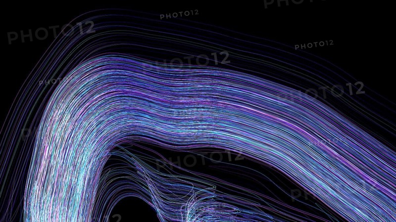 Swirling lines in varied colors create a stimulating abstract background reflecting modern technology concepts and innovation