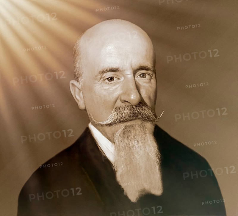 Carlo Lorenzini, 1826 – 1890, better known by the pen name Carlo Collodi, Italian author, humourist, and journalist, known for his fairy tale novel The Adventures of Pinocchio, digitally optimized based on a painting by Alfonso Holländer
