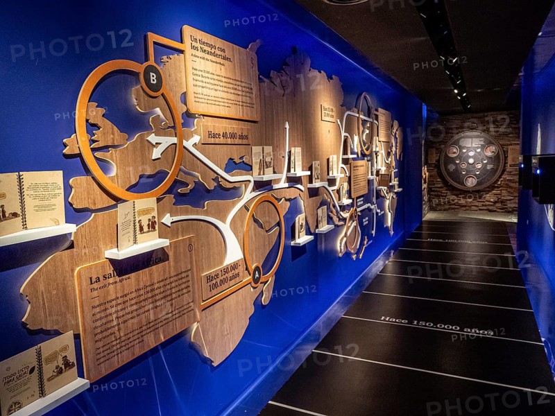 Exhibition about the development of mankind, museum in Parque Patagonia Argentina, Park Patagonia Argentina, Argentina