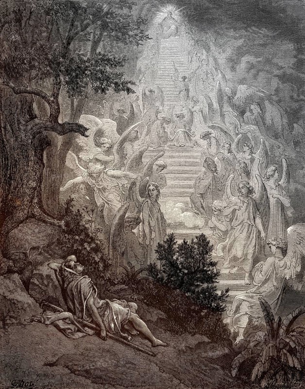 Jacob's Dream, Old Testament, by Gustave Doré, 1863