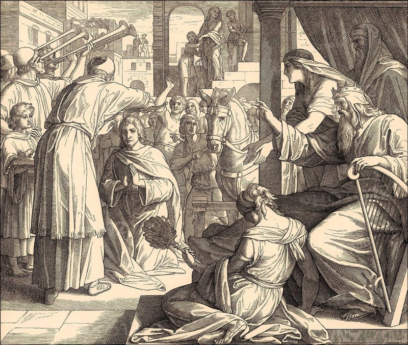 The coronation of Solomon, Old Testament, by Julius Schnorr von Carolsfeld