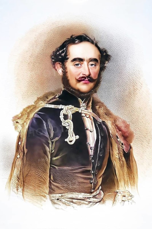 Count Istvan Szechenyi, * 21 September 1791 in Vienna, † 8 April 1860, was a Hungarian state reformer and entrepreneur, Historical, digitally restored reproduction from a 19th century original, Record date not stated