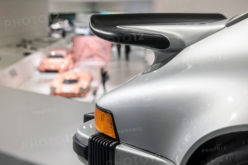 Porsche Museum Stuttgart-Zuffenhausen. The automotive museum of Dr. Ing. h.c. F. Porsche AG shows racing cars and iconic cars from automotive history. Stuttgart, Baden-Württemberg, Germany