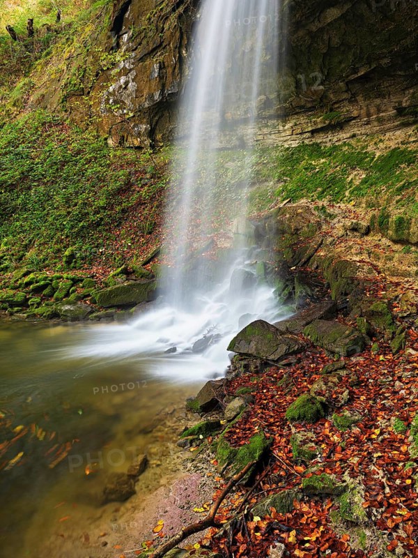 Aabachtobel waterfall, Horgen, Canton of Zurich, Switzerland