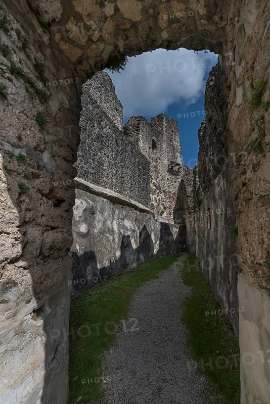 Castle ruin Alt-Trauchburg, 13th century the ruin is one of the best preserved in the Allgäu, Weitnau-Alttrauchburg, Bavaria, Germany