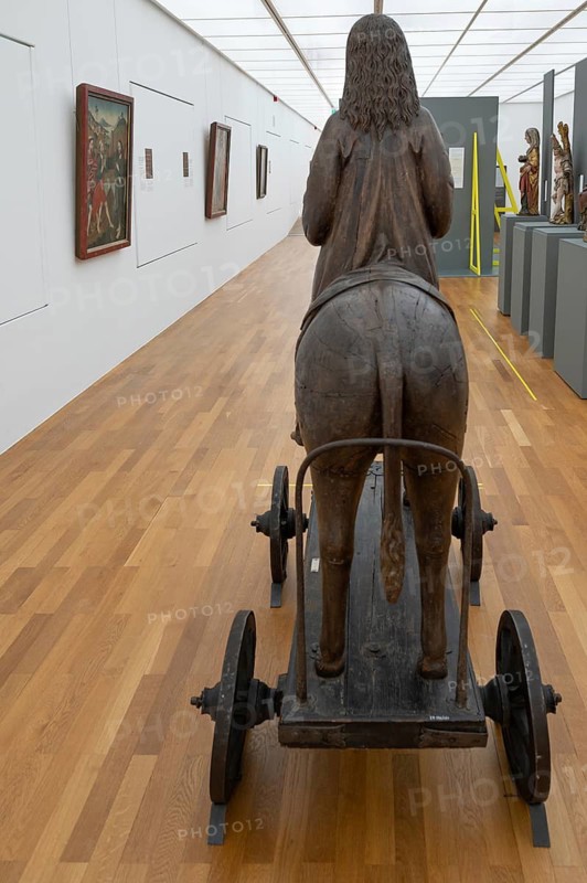 Christ on the Palm Donkey, c. 1500, detail, Zeppelin Museum, Friedrichshafen, Baden-Württemberg, Germany