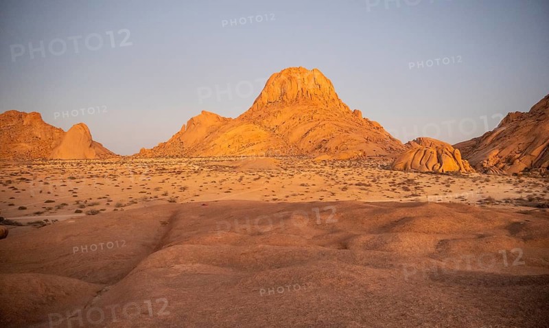 Sunset at Spitzkoppe, Pontok Mountains, Große Spitzkoppe, Große Spitzkuppe Nature Reserve, Namibia