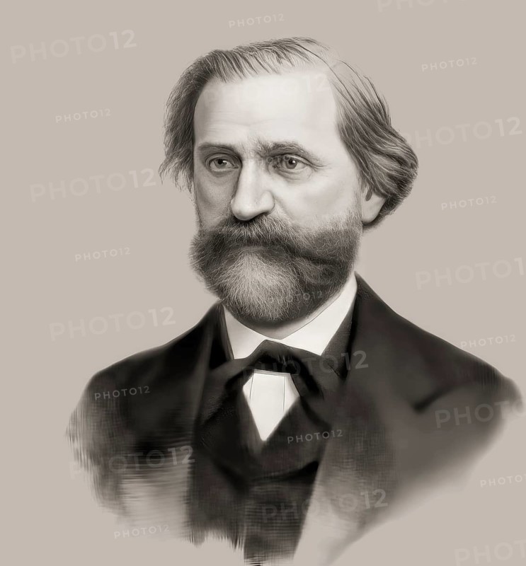 Giuseppe Verdi, 1813 – 1901, Italian opera composer, digitally edited