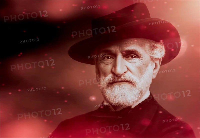 Giuseppe Fortunino Francesco Verdi, 1813 – 1901, Italian composer, digitally edited after a photograh of Brogi