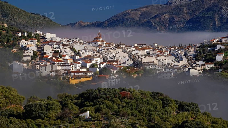 White Villages, White Village, Gaucin, clouds of fog, sunrise, Andalucia, Spain, Andalucia, Spain