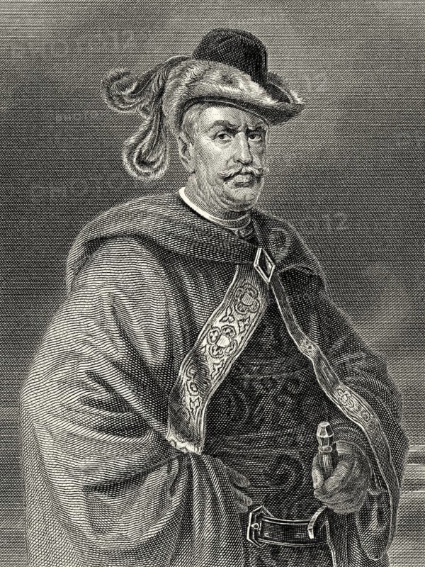 Tyrant Hermann Gessler, Governor of the Swiss cantons, character from the drama William Tell by Friedrich Schiller, 1759 - 1805