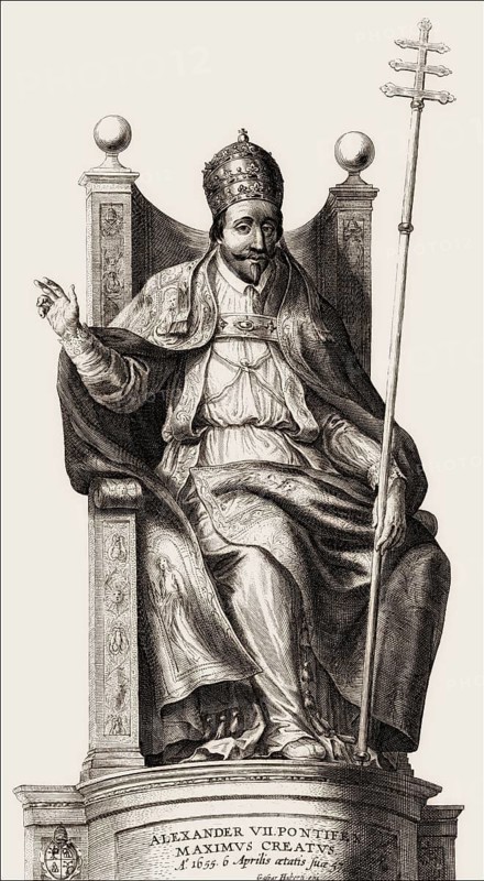 Pope Alexander VII., 1599 – 1667, born Fabio Chigi