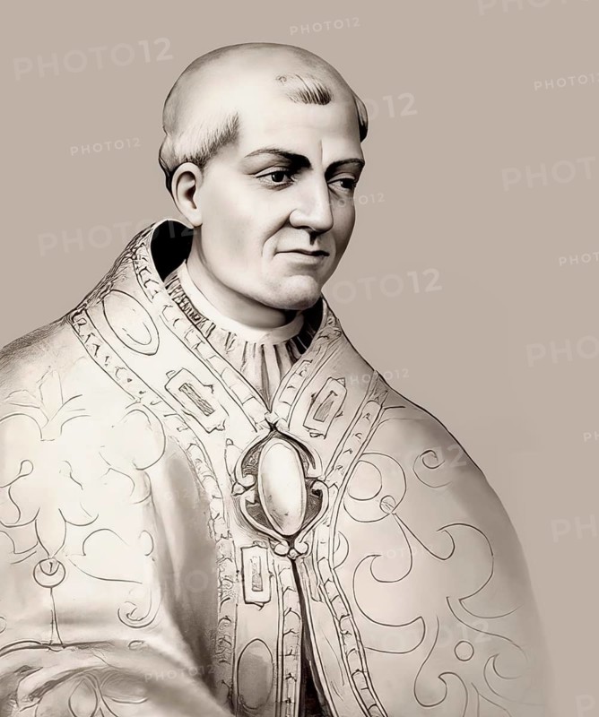 Pope Agatho, Saint Agathon or Agatone, bishop of Rome from 27 June 678 until his death in 681, digitally edited