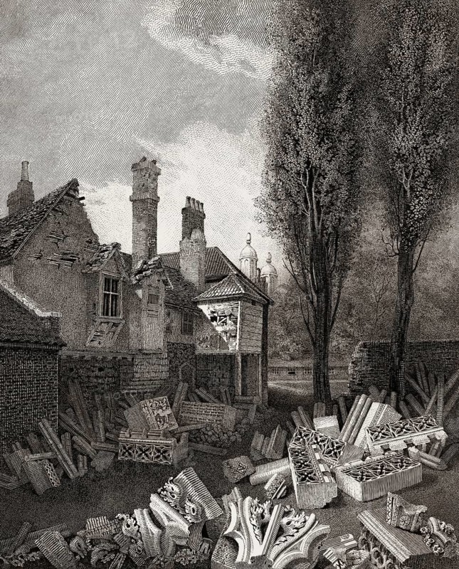 Cotton Garden, Palace of Westminster, London, England, 1804, after John Thomas Smith