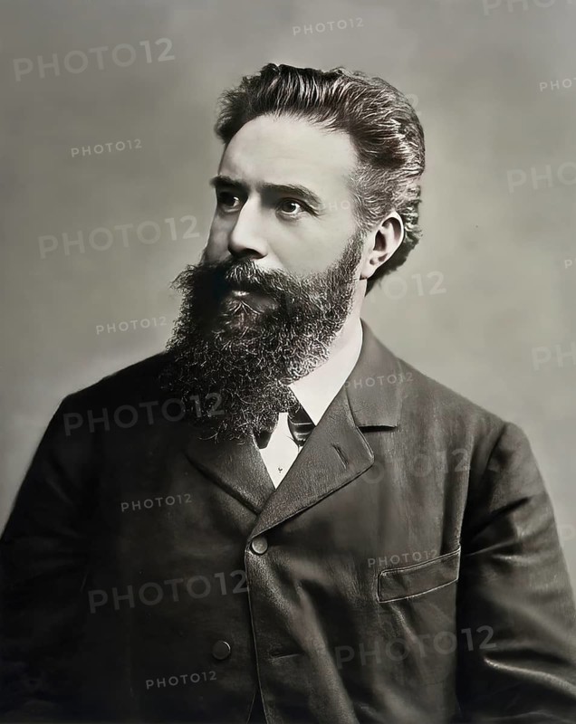 Portrait of Wilhelm Conrad Röntgen, 1845 – 1923, German mechanical engineer and physicist, digitally edited